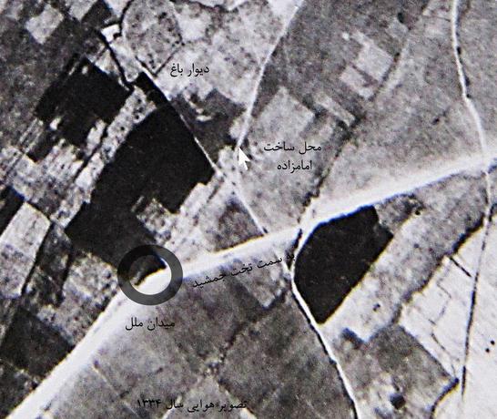 از جمله مستندات ارائه شده توسط منتقدان، این تصویر هوایی است که سال 1334 توسط سازمان جغزافیایی ارتش تهیه شده و بر اساس آن هیچ نشانی از امامزاده مورد ادعای اداره اوقاف فارس وجود ندارد.