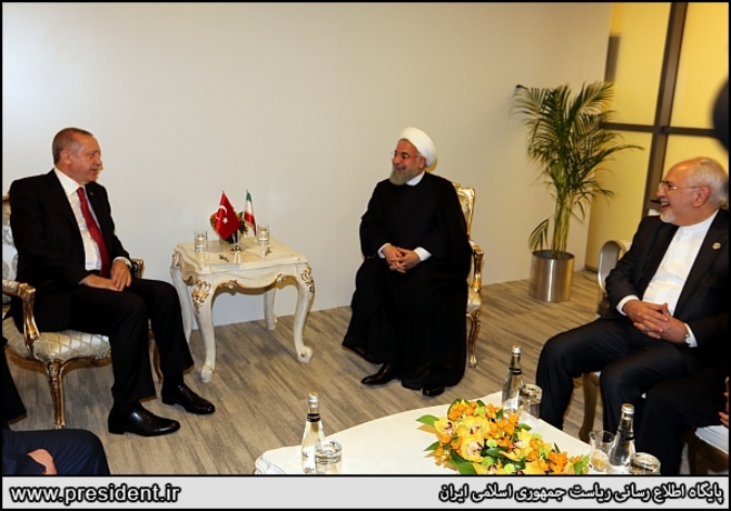 دکتر روحانی در دیدار رییس جمهور ترکیه