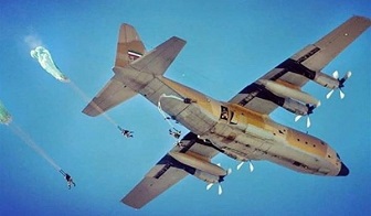 اللواء 55 المحمول جوا يحطم رقم قياسي في سرعة نقل قواته الى منطقة المناورات