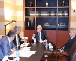 ميقاتي يطلع من سلامة على الوضع النقدي والاجراءات التي يتخذها مصرف لبنان