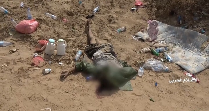 الاعلام الحربي يوزع مشاهد لخسائر قوى التحالف السعودي في مأرب وشبوة