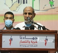 الزهار: حركة الجهاد الاسلامي انطلقت لتحرير فلسطين وطرد المحتلّين