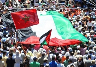 مظاهرات حاشدة في المغرب ضد التطبيع مع الكيان الصهيوني