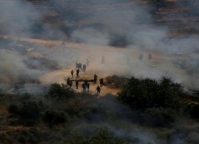 اصابة طفلين فلسطينيين جراء انفجار جسم مشبوه جنوب نابلس