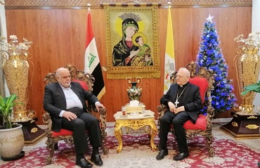 السفير الايراني في بغداد يلتقي بطريرك الكنيسة الكلدانية في العراق