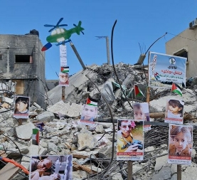 اطفال غزة يحتجون لعدم إدراج الاحتلال بالدول المنتهكة لحقوق الأطفال