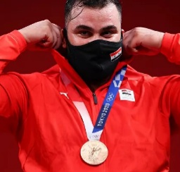 تقديراً لإنجازه الرياضي وفوزه بالميدالية البرونزية في أولمبياد طوكيو.. الأسد يستقبل معن أسعد