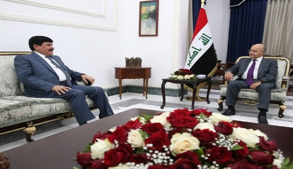 الرئيس صالح يستقبل السفير السوري لدى بغداد