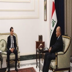 السفير الفرنسي لدى بغداد يسلم صالح رسالة خطّية من نظيره الفرنسي