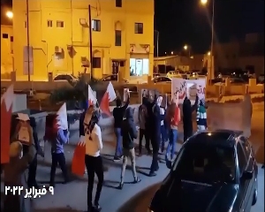 مسيرة شعبية في قرية أبو قوة بمناسبة إقتراب الذكرى الحادية عشر لثورة 14 فبراير