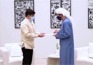 محمد بن زايد يتلقى رسالة خطية من رئيس الفلبين تسلمها عبدالله بن زايد