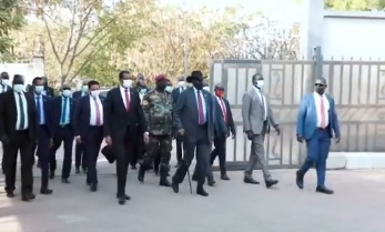 الرئيس سلفاكير ونائب رئيس مجلس السيادة السوداني يشاركان في اجتماع مؤسسة الرئاسة