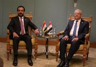 رئيس البرلمان ونظيره العراقي يبحثان تفعيل التعاون الثلاثي ما بين بغداد والقاهرة وعمّان