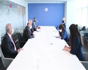 وزير خارجية العراق ووكيل أمين عام الأمم المتحدة للشؤون السياسية يشيدان بدعم الوكالة للعراق