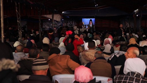مهرجان جماهيري في مخيم اليرموك بدمشق إحياء ليوم الأرض الفلسطيني