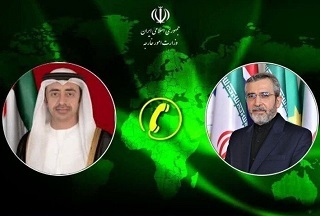 باقري يؤكد ضرورة استخدام جميع الأدوات لوقف الحرب في غزة وبن زايد يعتبر هذا واجب الامارات الانساني
