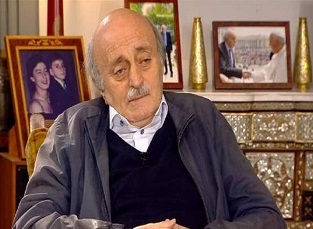 ولید جنبلاط یبرق مهنئا الى الرئيس الايراني المنتخب