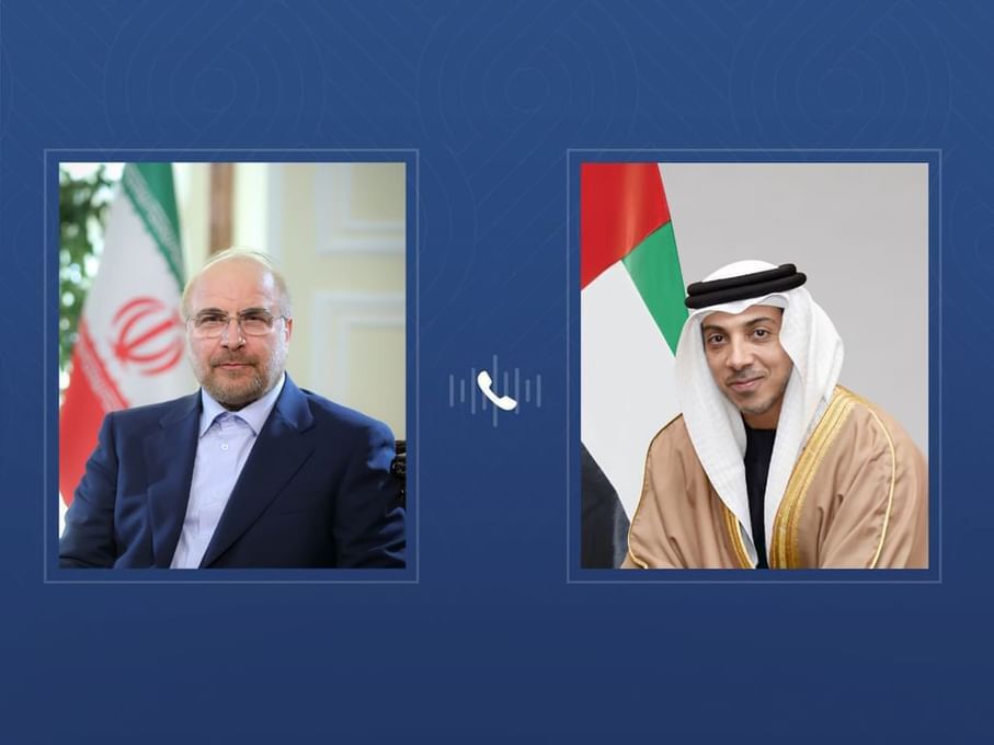 مباحثات هاتفية بين قاليباف ونائب الرئيس الإماراتي