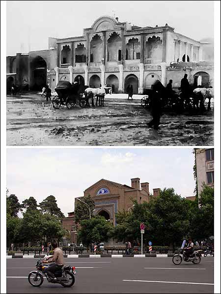ترکیب عکس های قدیم و جدید تهران