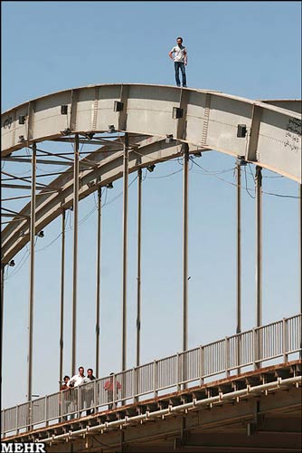 عکس از پل سفید اهواز