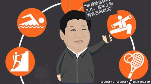 اولین کاریکاتور از رئیس‌جمهوری چین