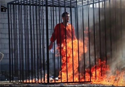 داعش خلبان اردنی را زنده زنده سوزاند
