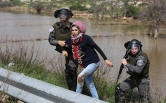لحظه بازداشت دختر فلسطینی در «رام‌الله»