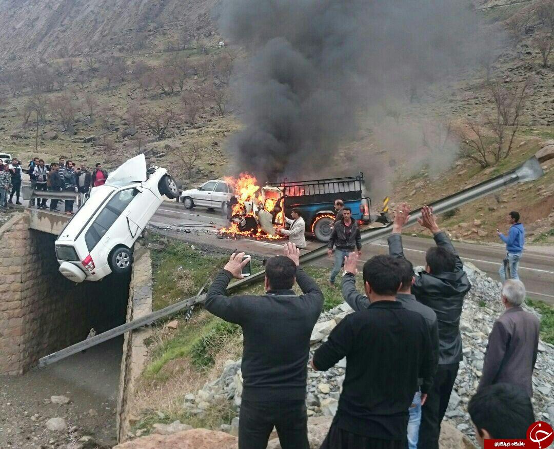 تصادف وحشتناک در جاده شیراز-بوشهر
