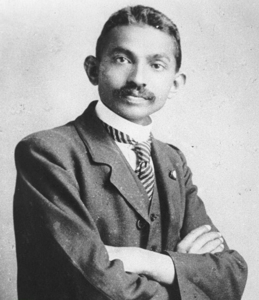 گاندی در روزگار جوانی