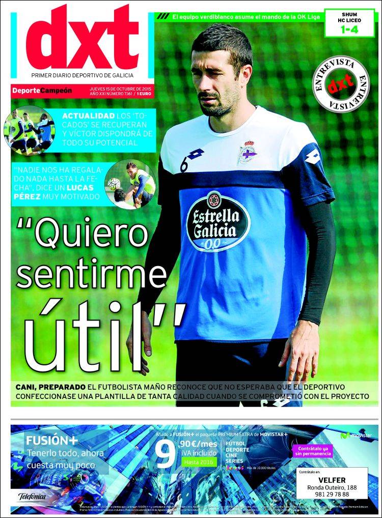 روزنامه های ورزشی اسپانیا / پنج شنبه 15 اکتبر 2015