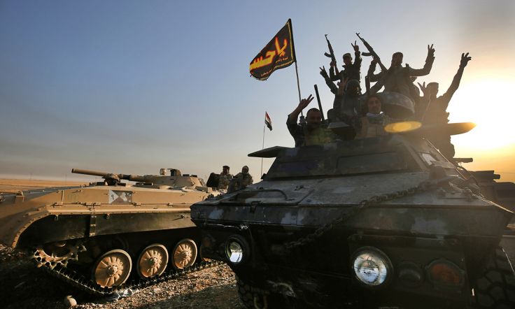 توقف عملیات توسط نیروهای کرد و شروع عملیات گسترده ارتش عراق / پرچم عراق در شهر نمرود افراشته شد