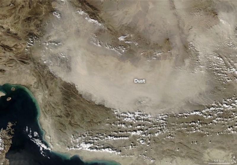 عکس عجیب ناسا از گرد و غبار جنوب شرق ایران