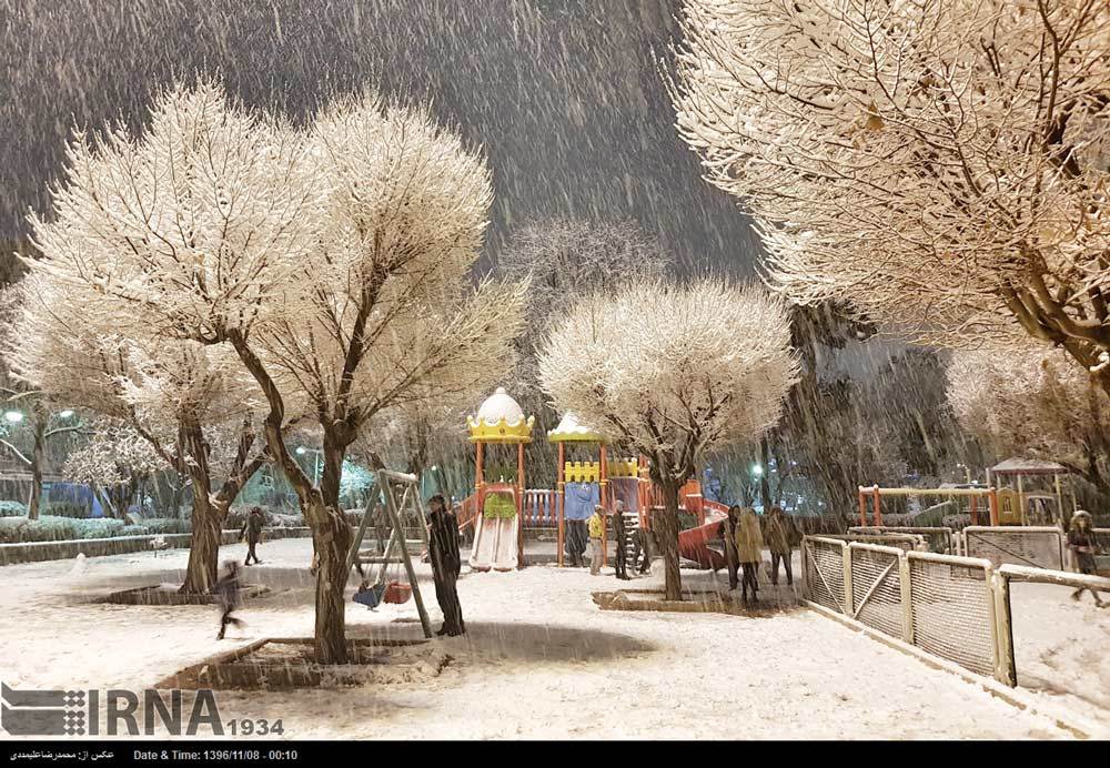 عکس بارش برف در تهران