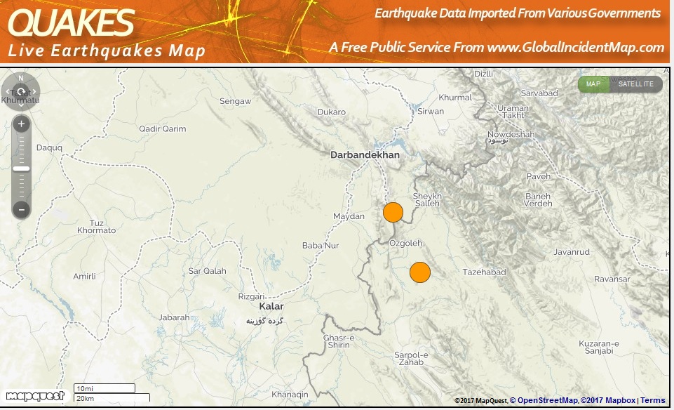 زلزله ۷.۲ ریشتری در عراق/ مردم تبریز، سنندج و کرمانشاه به خیابان&zwnj;ها ریختند/ ایران در هراس/ مرکز زلزله در خاک ایران بوده نه عراق