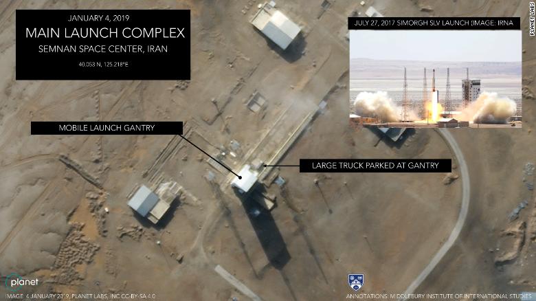 تصاویر ماهواره‌ای حاکی آمادگی ایران برای شلیک فضایی به‌رغم تهدید آمریکا است