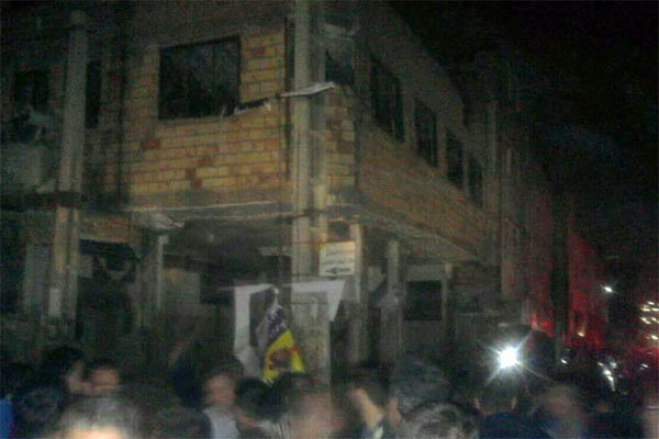  			 				 					انفجار یک حسینیه در شهر صالحیه تهران 				 			 		