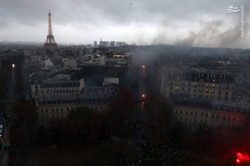 نمایی از شهر جنگ زده «پاریس»