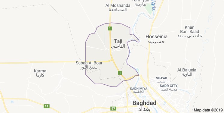 حمله موشکی به دو خودرو در منطقه التاجی بغداد توسط آمریکا