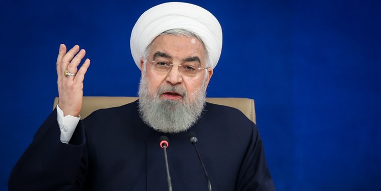                                                    روحانی: ملت ایران در برابر سختی‌ها زانو نزد                                       