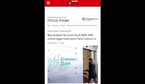                                                    اعلام ورشکستگی بانک گرين سيل در آلمان                                       