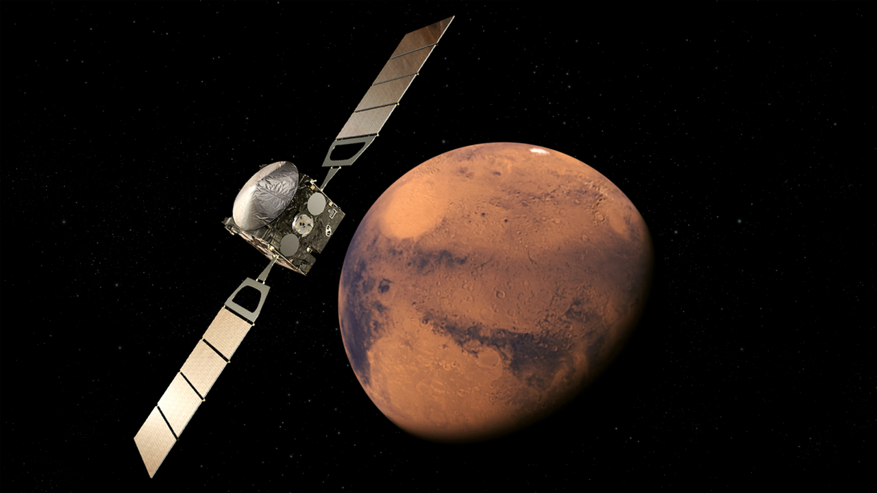                                                    تصویر رازآلود مریخ ثبت شده توسط "مارس اکسپرس"                                       