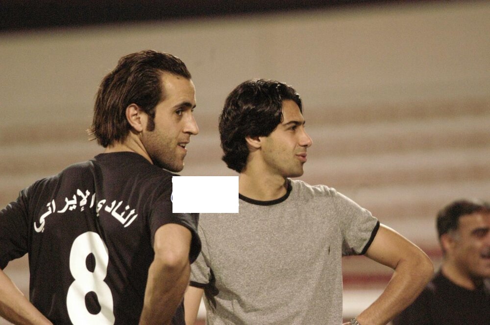عکسی دیده نشده از فرهادمجیدی و علی کریمی در امارات