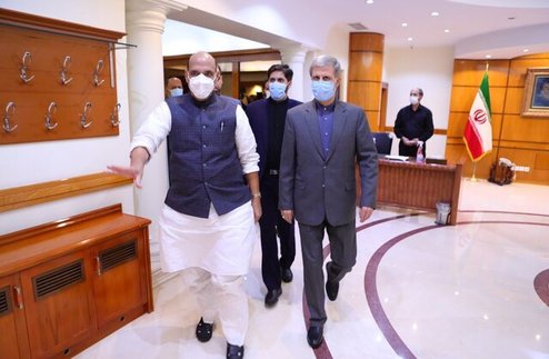 گزارش توییتری وزیر دفاع هند از دیدارش با امیرحاتمی
