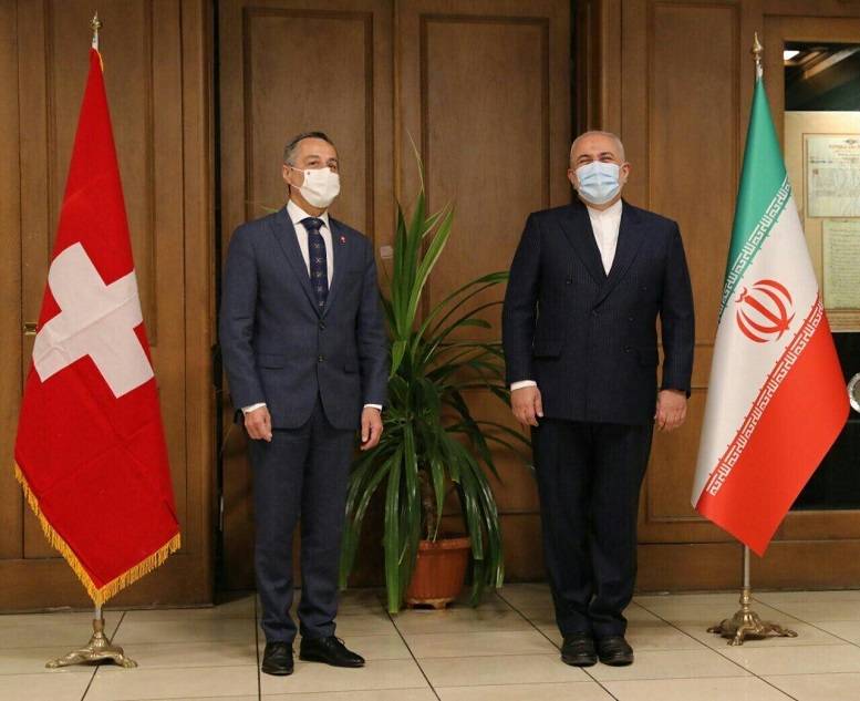                                                    وزیر خارجه سوییس با ظریف دیدار کرد                                       