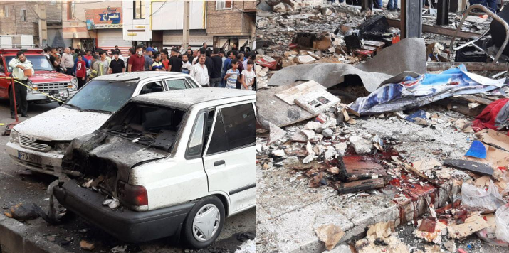 انفجار مرگبار یک مغازه باطری سازی در نسیم شهر