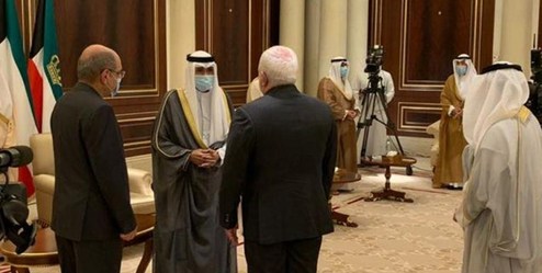                                                    دیدار ظریف با امیر جدید کویت                                       