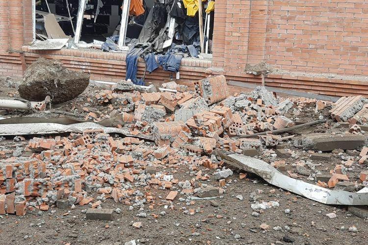                                                    اصابت موشک ارمنستان به بیمارستان گنجه                                       