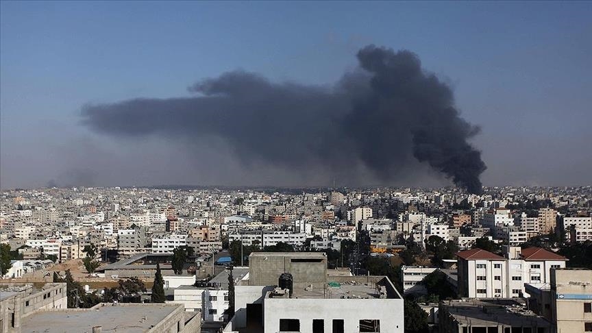                                                    حمله توپخانه‌ای ارتش اسرائیل به غزه                                       