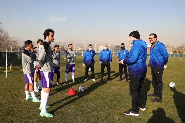 آغاز اردو و تمرین تیم ملی فوتبال برای مصاف با عراق