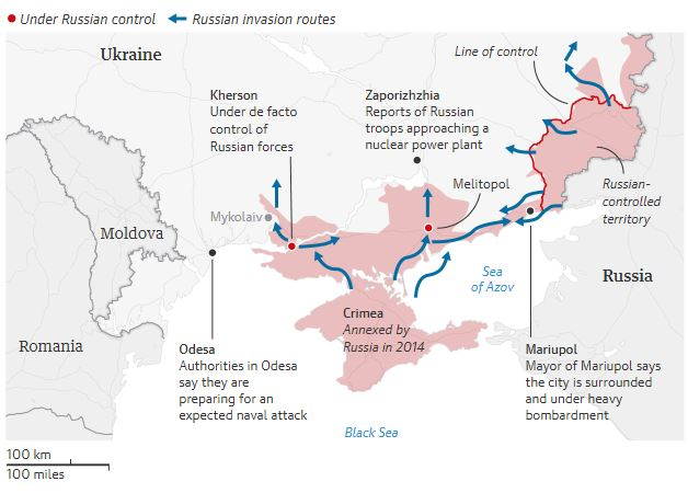 شلیک 480 موشک از روسیه به خاک اوکراین/گزارش&zwnj;ها از کشته شدن یک ژنرال روسیه